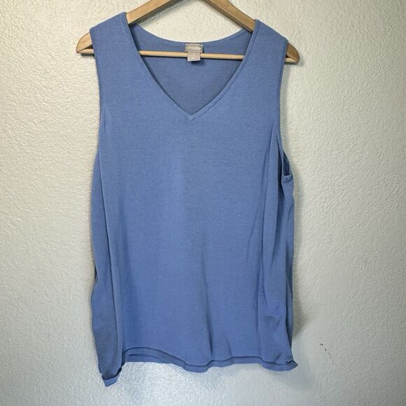 Chicos Cardigan Set Women 3 Blue Knit 2 Piece XL Coordinate Casual Office Work - Picture 4 of 11